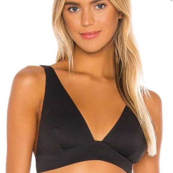 30-50%OFF BUNDLES! NWT BLACK SEAMLESS BRA BRALETTE SIZE LARGE FREE PEOPLE - Picture 5 of 6
